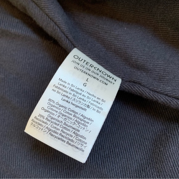 Outerknown Cloud Weave Shirt Jacket Large Blue - Picture 10 of 10